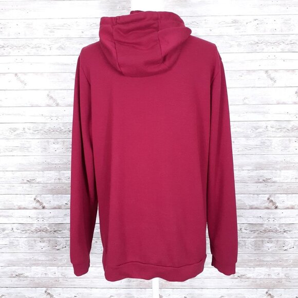 Nike Dri Fit Womens Hoodie M Burgundy Pink 546A - Picture 3 of 5